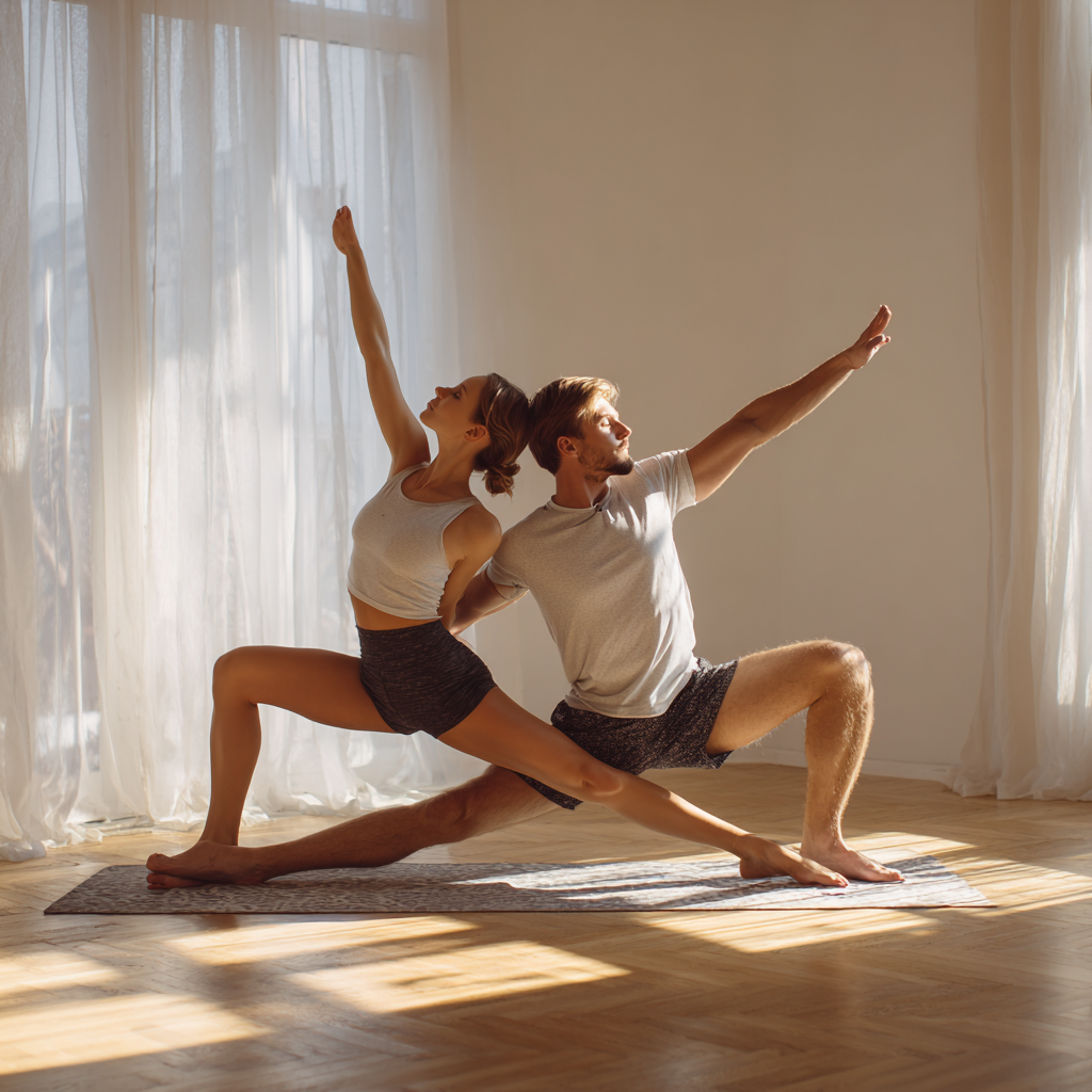 Studio de yoga modern și liniștit